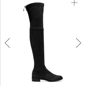 COPY - Stuart Weitzman Black Lowland Suede Boot